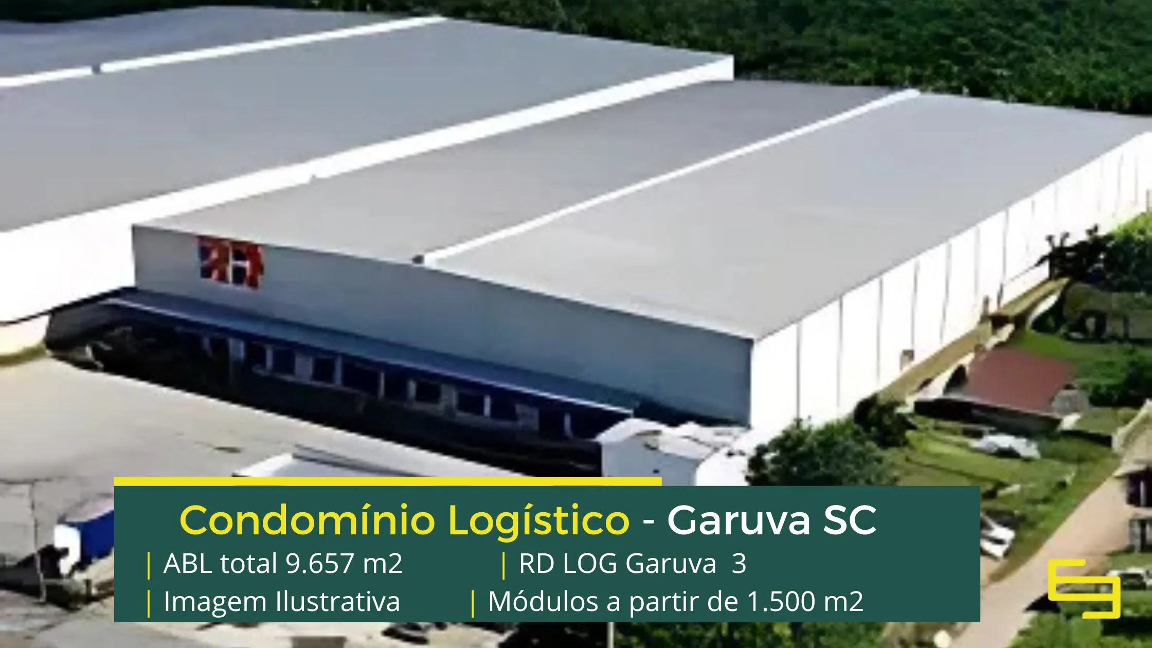 Aluguel de Galpões em Garuva SC - RD LOG 101. Galpão para alugar em Garuva SC com portaria e segurança, pátio e docas, próximo ao Porto