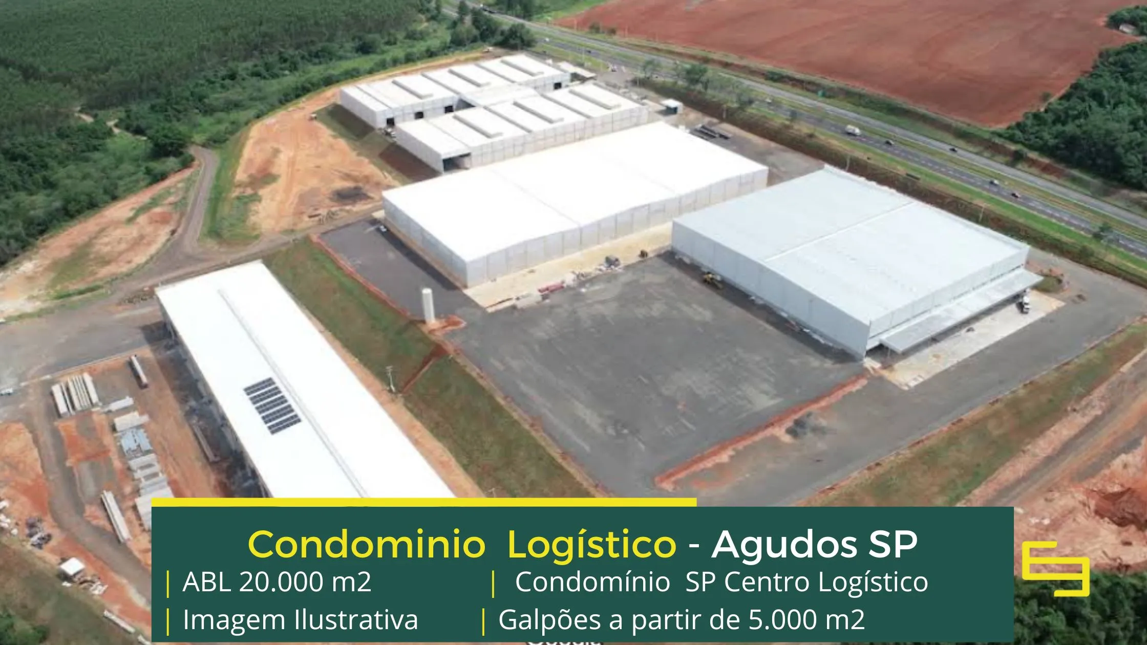 Galpão para alugar em Agudos SP - SP Centro empresarial. Aluguel de galpões em Agudos com portaria 24 horas, docas, pátio de manobras