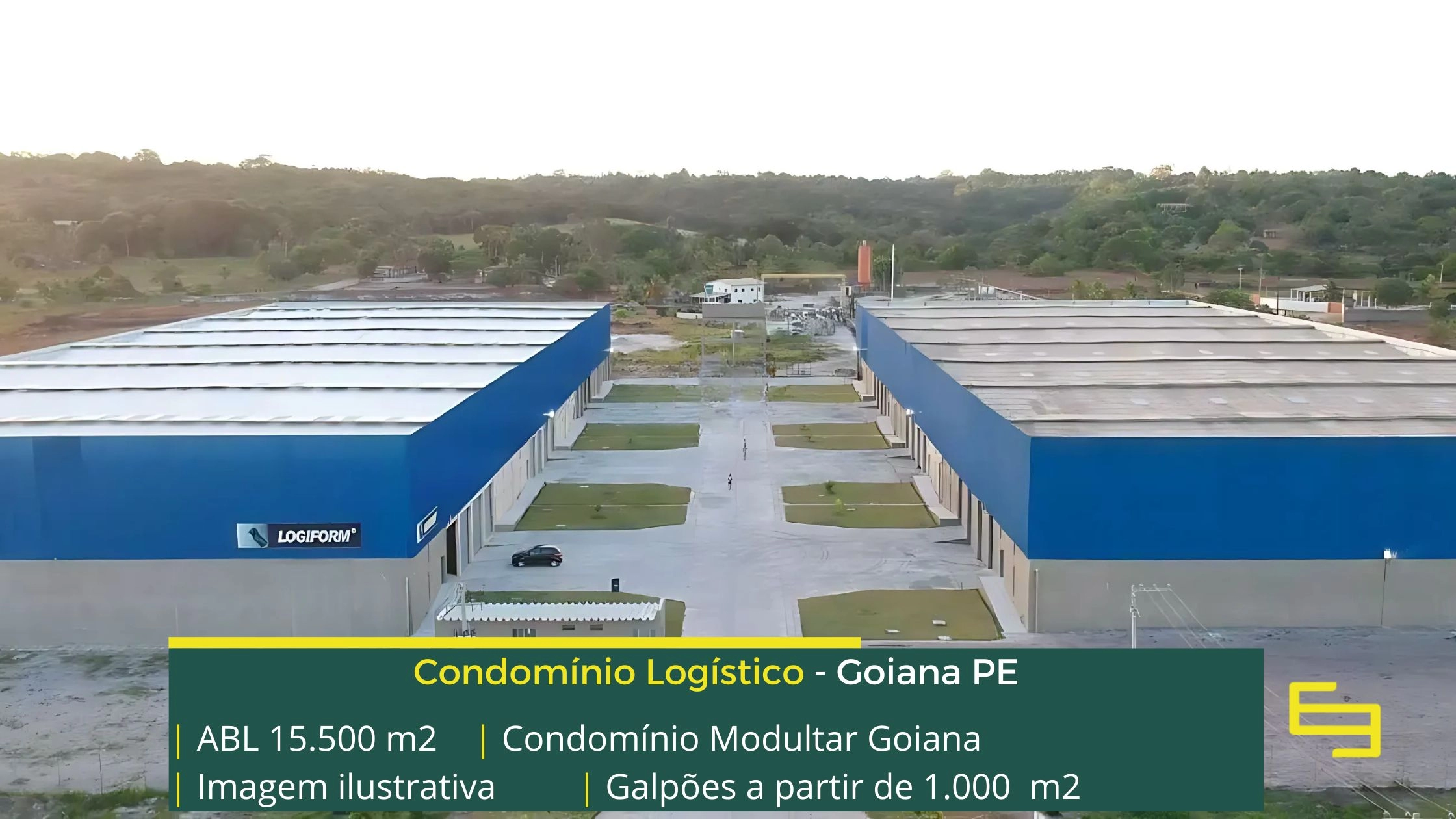 Galpão para alugar em Goiana PE - Condomínio Modular Goiana. Aluguel de galpões logísticos e industriais em Goiana PE com docas e portaria