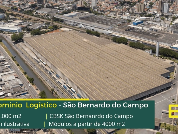 Galpão em São Bernardo do Campo SP - CBSK SBC. Aluguel de galpões em São Bern=nardo do Campo em condomínio com portaria 24 horas e docas
