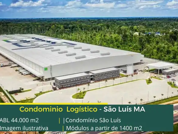 Galpão logístico para alugar em São Luís MA - Condomínio logístico São Luís. Aluguel de galpões em São Luís com portaria 24 horas, docas
