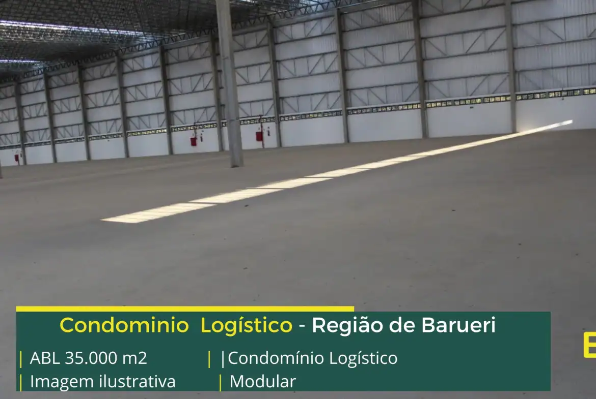 Condomínio logístico À Venda em Barueri SP. A 2 km da Rodovia Presidente Castelo Branco, a 10 km do Rodoanel e além disso, modular