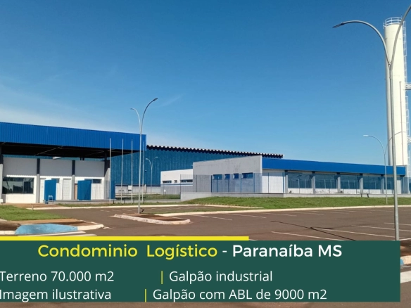Galpão para alugar em Paranaíba MS com localização estratégica, Galpões em Paranaíba MS com portões que permitem acesso de caminhões, pátio
