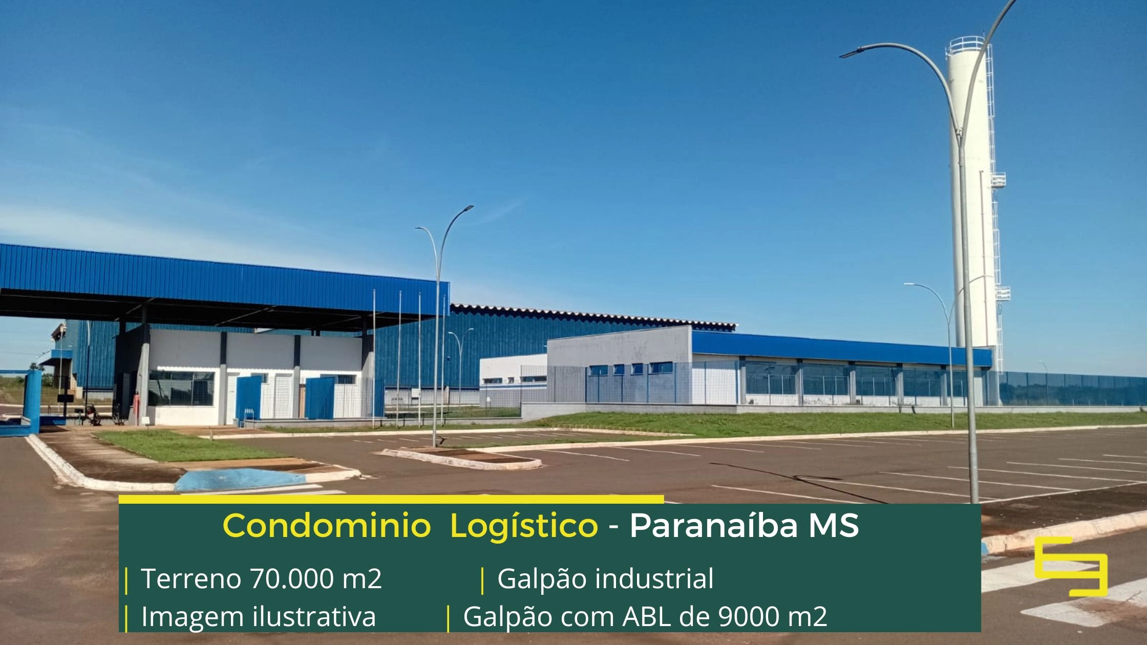 Galpão para alugar em Paranaíba MS com localização estratégica, Galpões em Paranaíba MS com portões que permitem acesso de caminhões, pátio