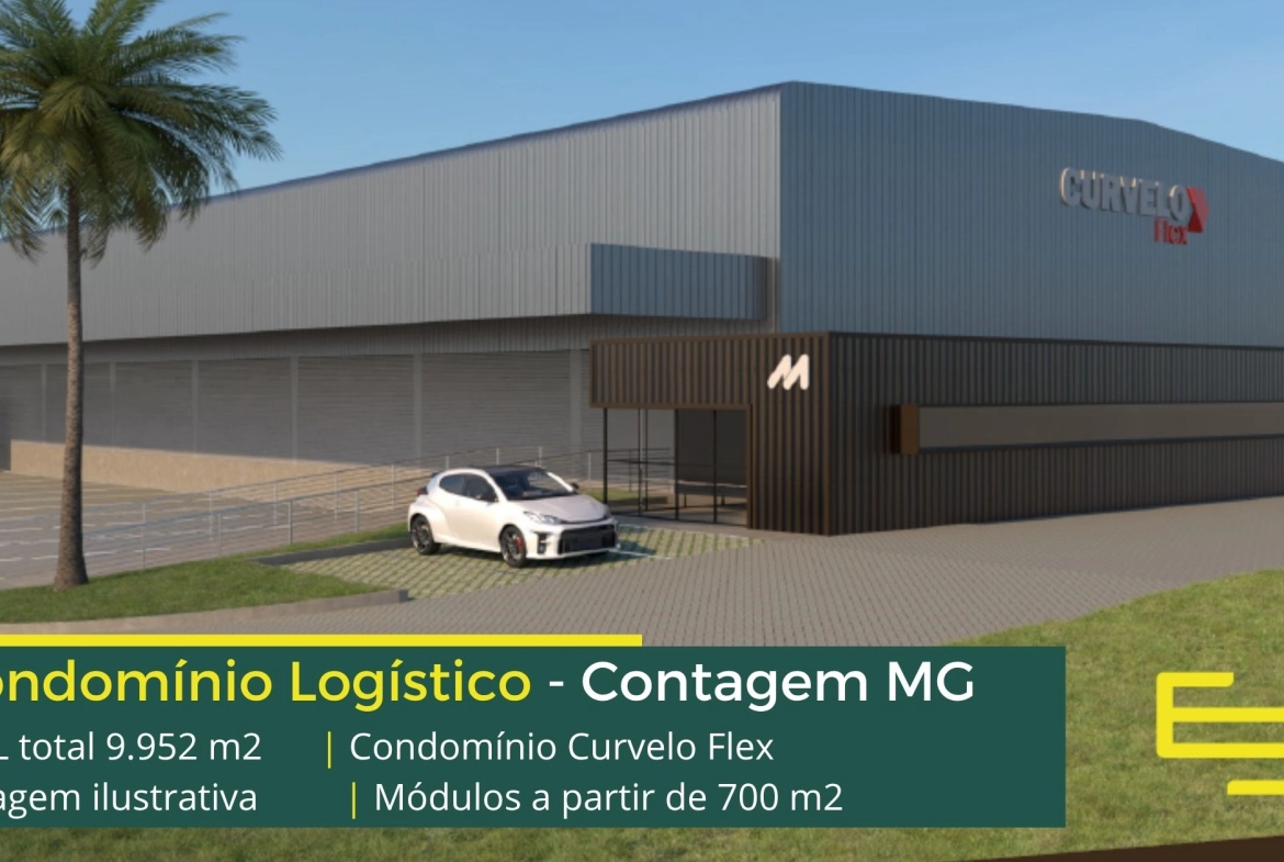 Galpão para alugar em Curvelo MG - Curvelo Flex. Aluguel de galpões em Curvelo MG em condomínio com portaria 24 horas, CFTV, pátio e docas