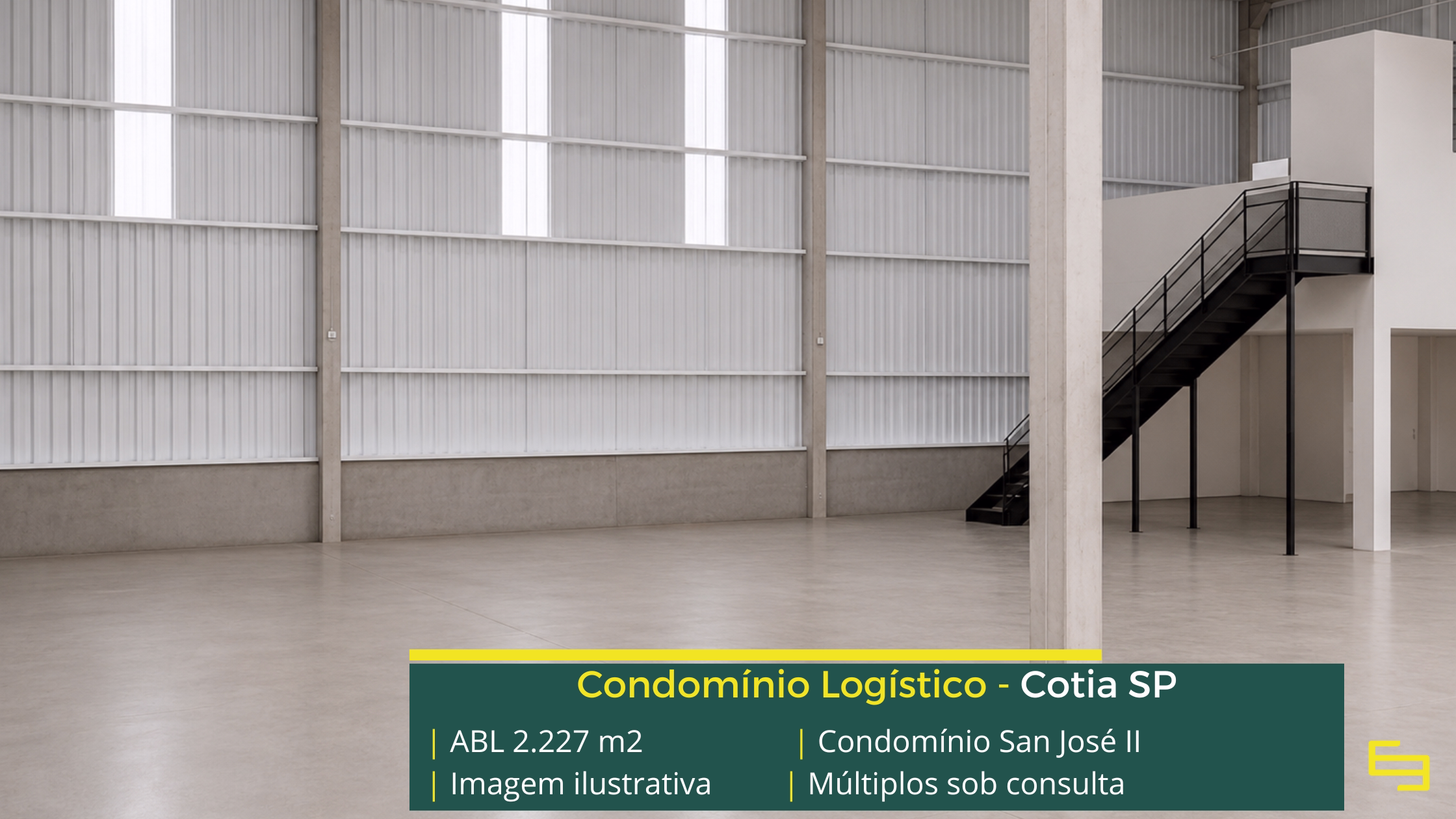 Galpão para locação em Cotia SP Galpão para locação em Cotia SP com localização estratégica, infraestrutura moderna e excelente acesso para operações logísticas.