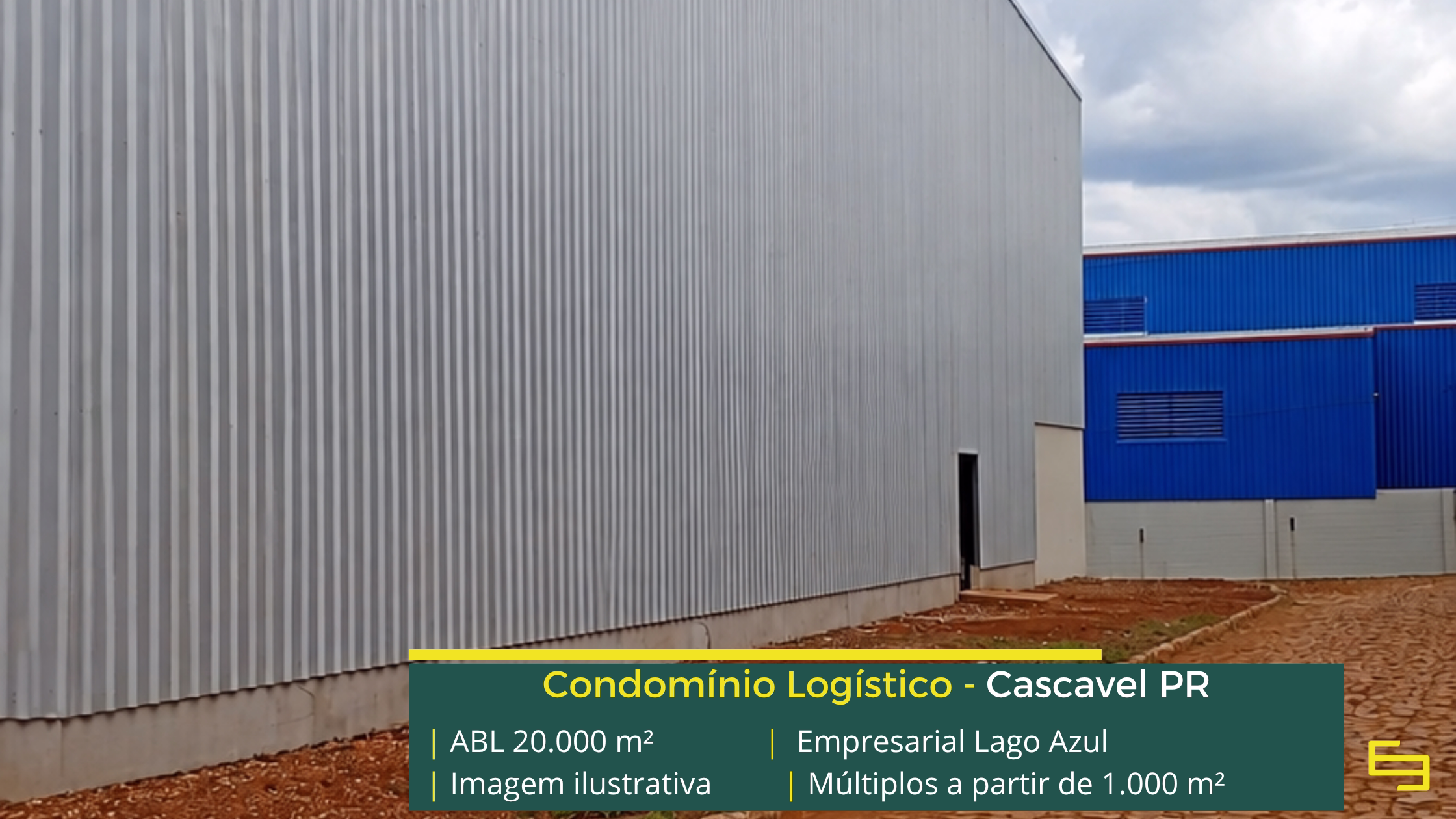 Galpão para alugar em Cascavel PR Empresarial Lago Azul Cascavel com aproximadamente 20.000 m² de ABL, galpões a partir de 1.000 m², piso de 6 t/m² e acesso à BR-369.