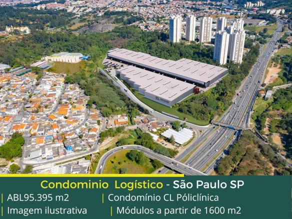 Galpões para alugar em Osasco SP – CL Politécnica. Galpão em SP modulados com possibilidade de interligação e portas de enrolar nas docas;