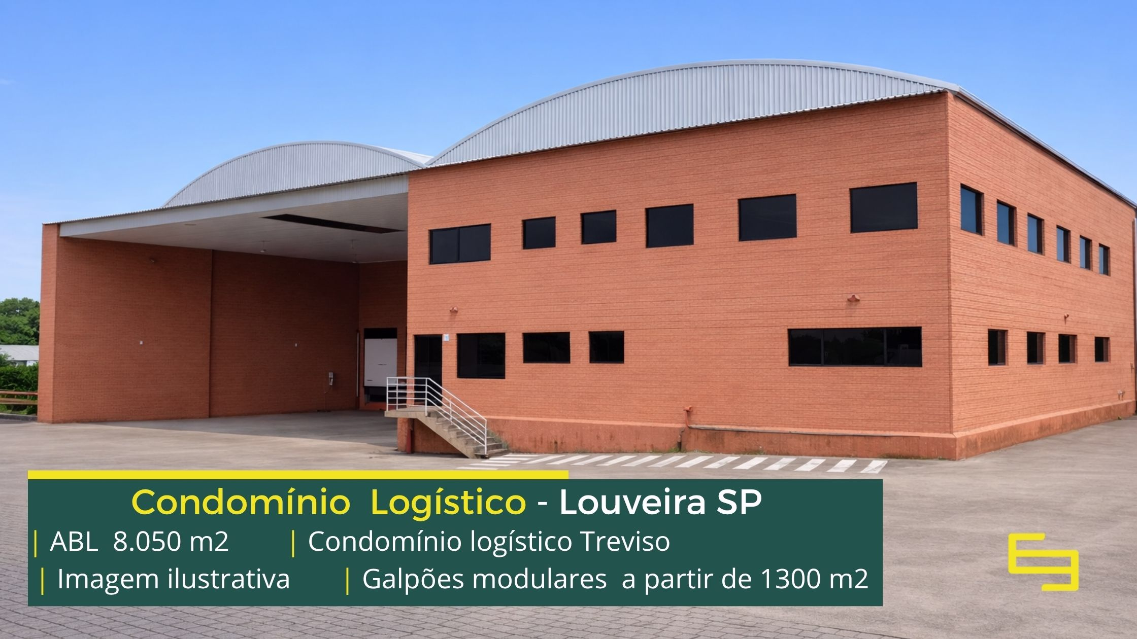 Galpões para alugar em Louveira SP - Condomínio  Industrial Treviso 22. Docas, altura de 8 metros, portaria com vigilância, amplo pátio