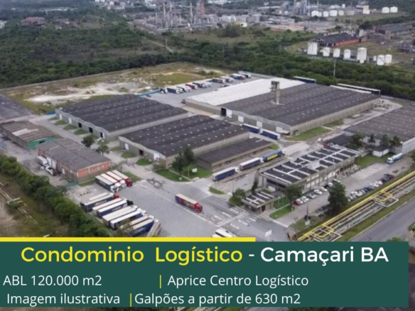 Galpão para alugar em Camaçari BA - Aprice Centro Logístico Galpões/Armazens/Condomínios logísticos e industriais para alugar com docas