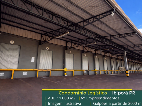 Aluguel de galpões em Ibiporã PR - Aya Empreendimentos. Galpões/Armazens/Condomínios logísticos e industriais para alugar com docas e pátio