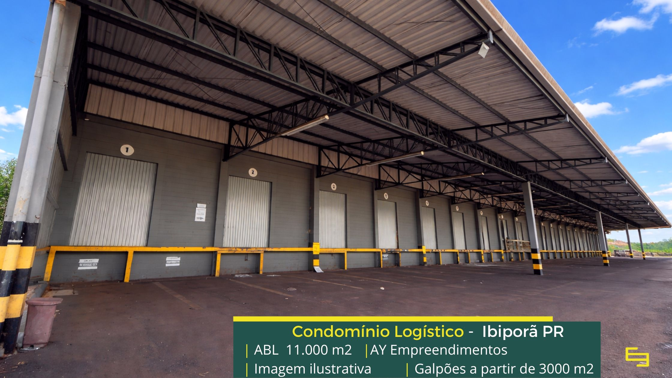 Galpão para alugar em Ibiporâ PR (1) Aluguel de galpões em Ibiporã PR - Aya Empreendimentos. Galpões/Armazens/Condomínios logísticos e industriais para alugar com docas e pátio
