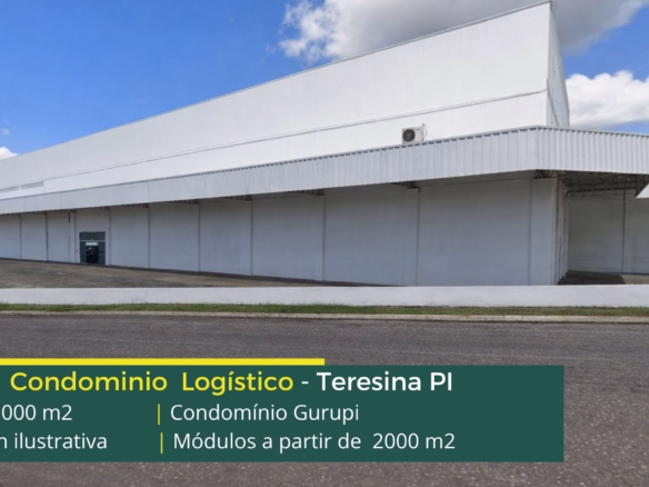Aluguel de Galpão em Teresina PI - Condomínio Gurupi. Condomínio logístico com portaria e segurança 24 horas, docas, amplo pátio