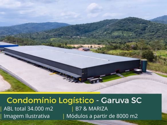 Locação de galpão em Garuva SC - Condomínio B7 & MARIZA . Galpões/Armazens/Condomínios logísticos e industriais para alugar com docas