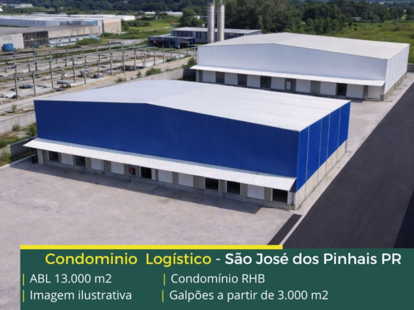 Galpão locação São José dos Pinhais - Condomínio logístico RHB. Galpões/Armazens/Condomínios logísticos e industriais para alugar com docas