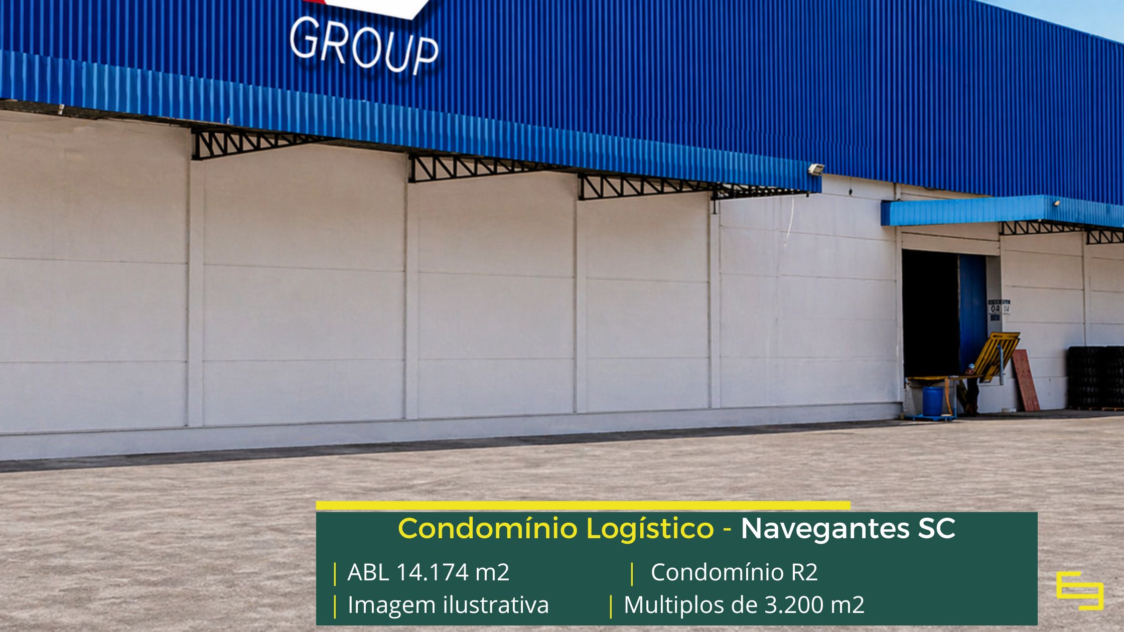 Galpão logístico para alugar em navegantes - Condomínio R2Galpões/Armazens/Condomínios logísticos e industriais para alugar com docas e pátio