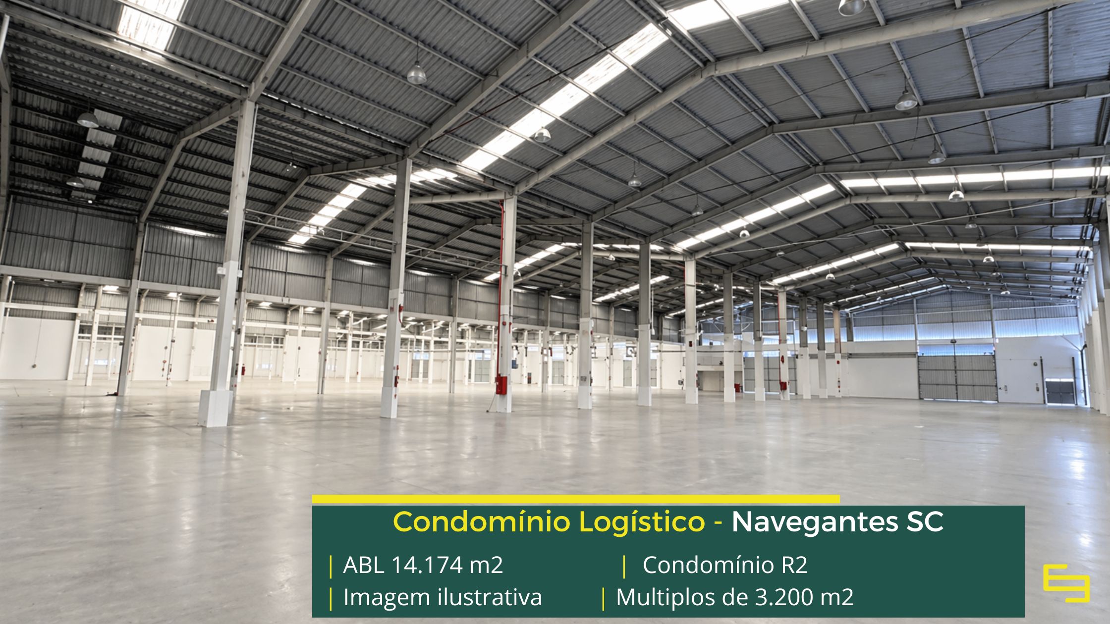 Galpão logístico para alugar em navegantes - Condomínio R2Galpões/Armazens/Condomínios logísticos e industriais para alugar com docas e pátio