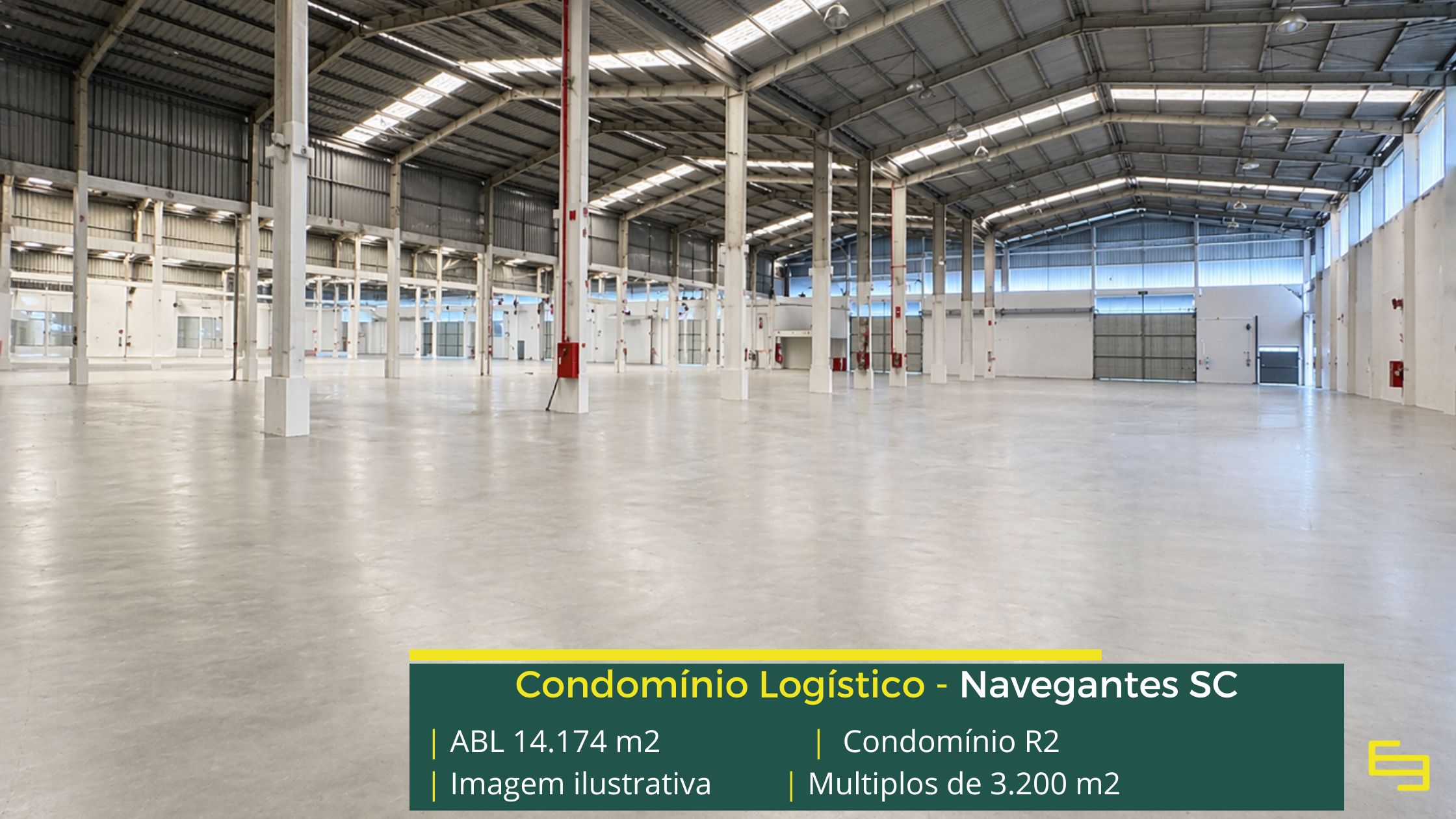 Galpão logístico para alugar em navegantes - Condomínio R2Galpões/Armazens/Condomínios logísticos e industriais para alugar com docas e pátio