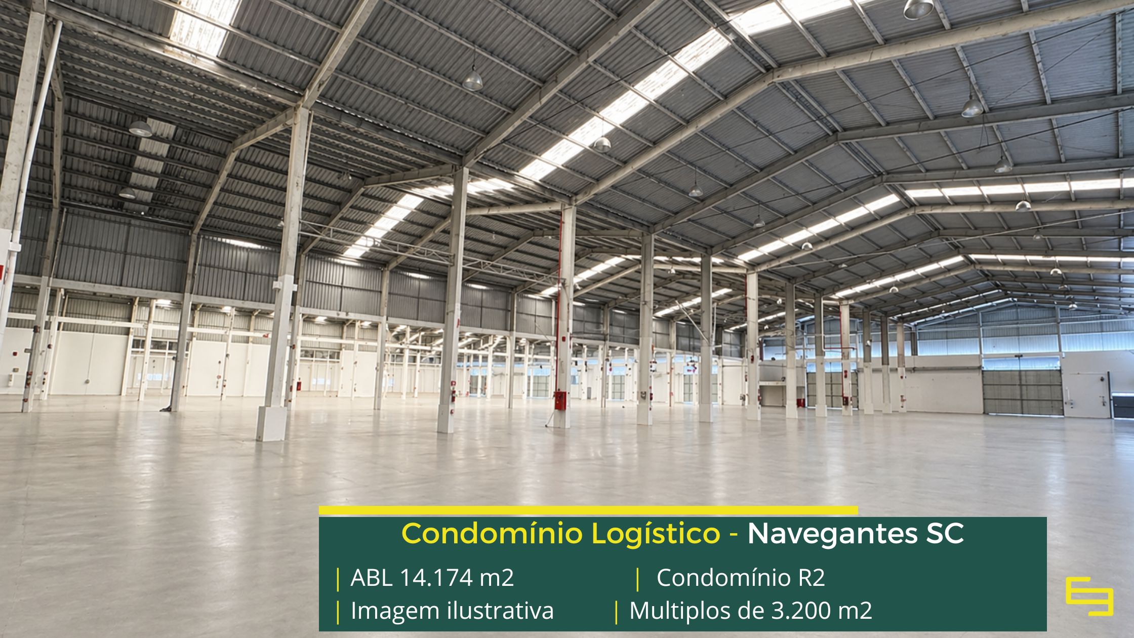 Galpão logístico para alugar em navegantes - Condomínio R2Galpões/Armazens/Condomínios logísticos e industriais para alugar com docas e pátio