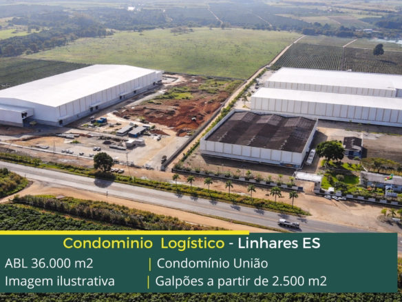 Aluguel de Galpões em Linhares - Condomínio União. Galpões/Armazens/Condomínios logísticos e industriais para alugar com docas e pontes