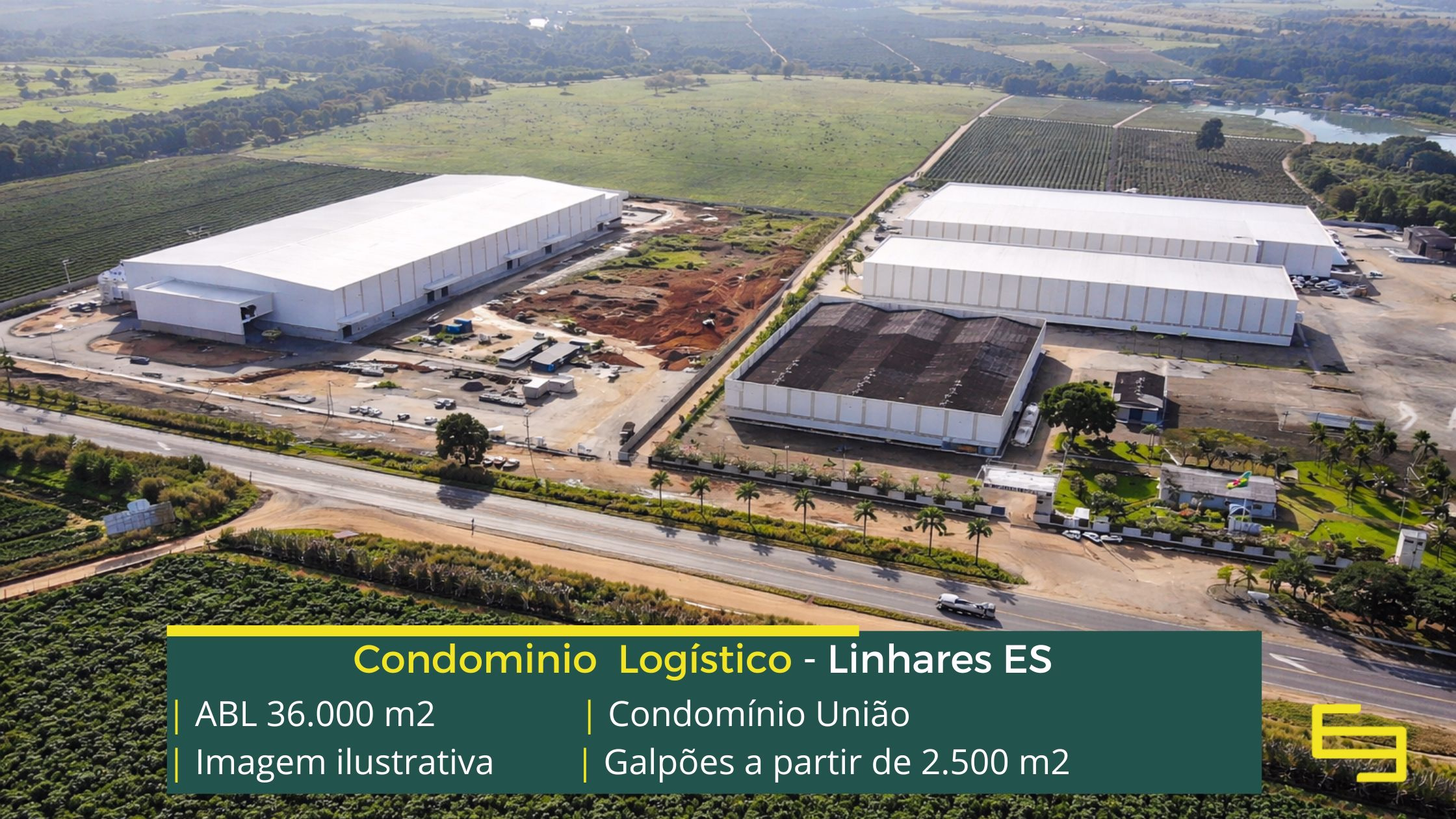 Galpão em Linhares (3) Aluguel de Galpões em Linhares - Condomínio União. Galpões/Armazens/Condomínios logísticos e industriais para alugar com docas e pontes