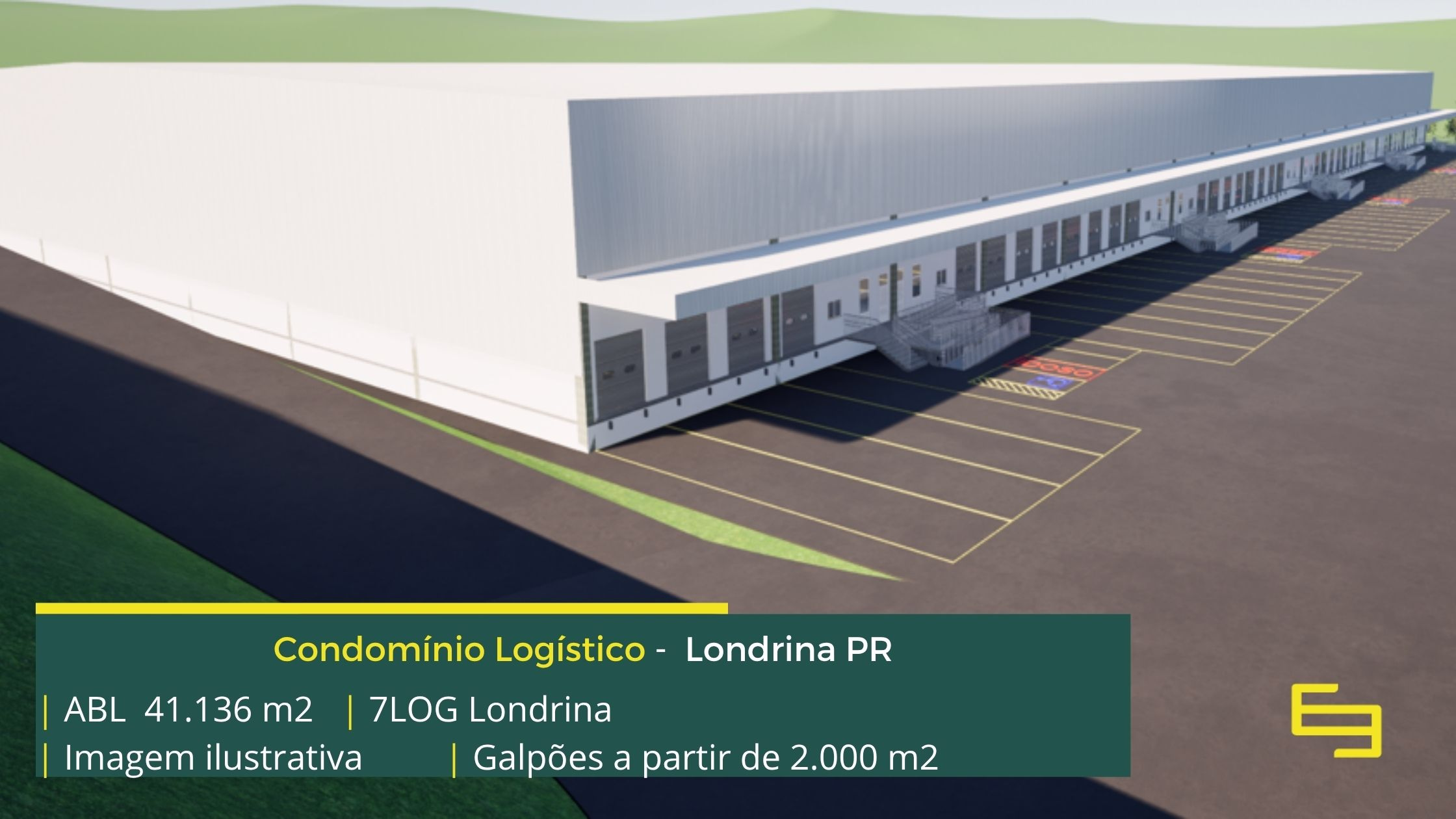 Alugar Galpão em Londrina PR - Condomínio 7Log Londrina. Galpões/Armazens/Condomínios logísticos e industriais para alugar com docas