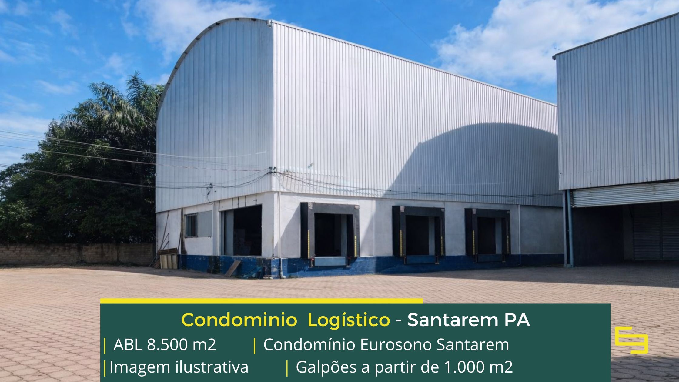 Galpão para Alugar em Santarém PA - Condomínio Eurosono Santarém. Galpões/Armazens/Condomínios logísticos e industriais para alugar com docas