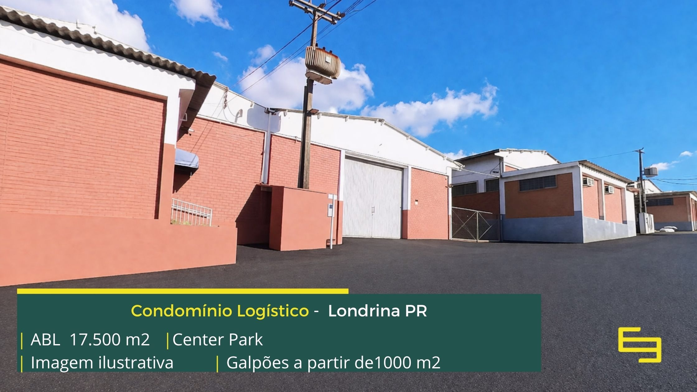 Galpão industrial em Londrina PR - Condomínio Center Park. Galpões/Armazens/Condomínios logísticos e industriais para alugar com pátio