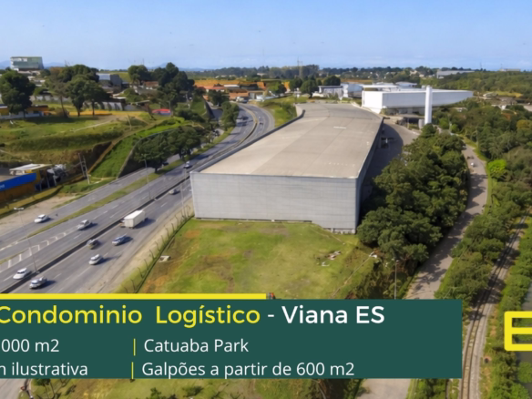 Locação de galpões em Viana - Catuaba Park. Galpões/Armazens/Condomínios logísticos e industriais para alugar com docas e amplo pátio, cftv