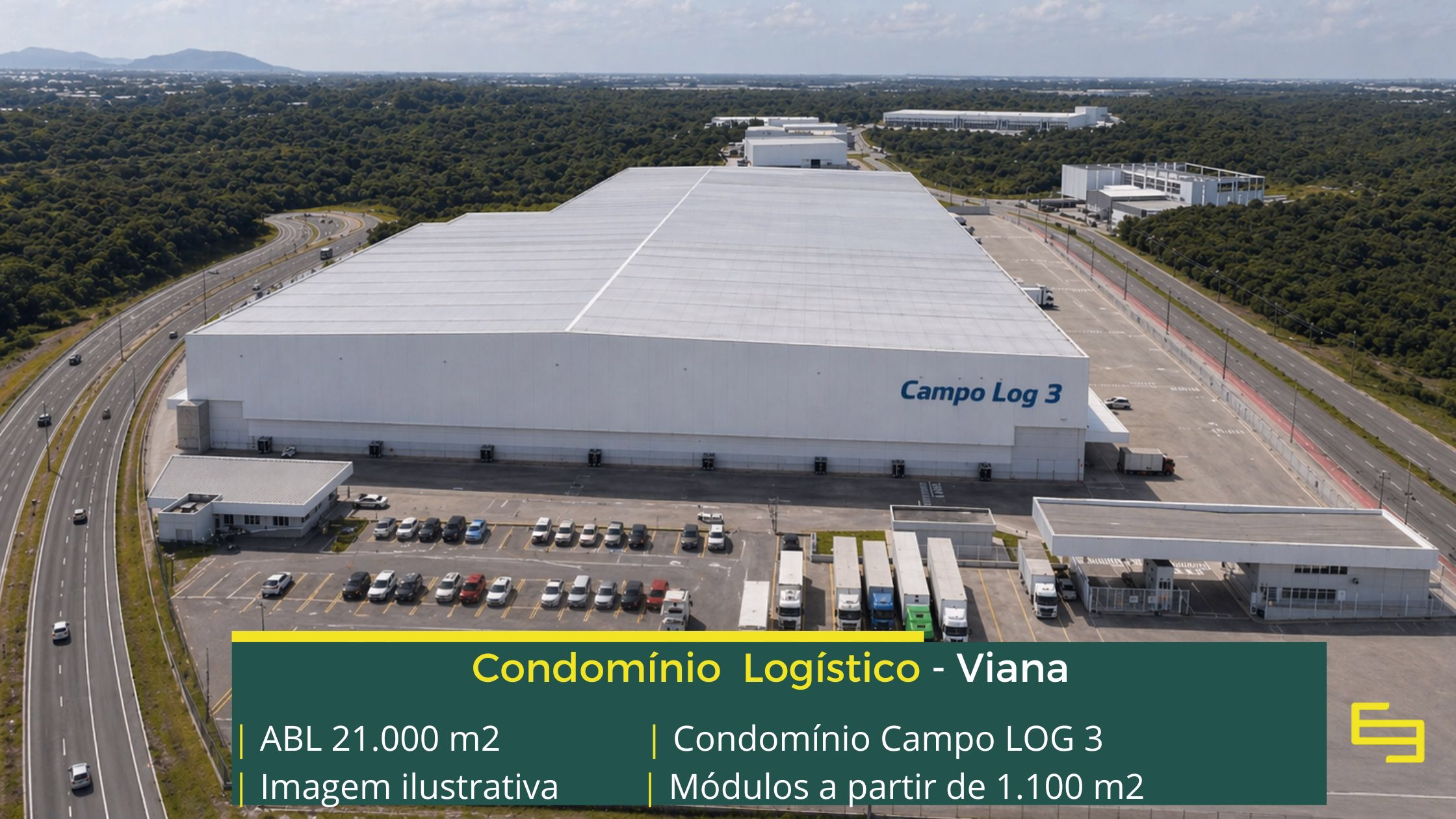 Galpão para Alugar em Viana ES - Condomínio Campo Log 3. Galpões/Armazens/Condomínios logísticos e industriais para alugar com docas