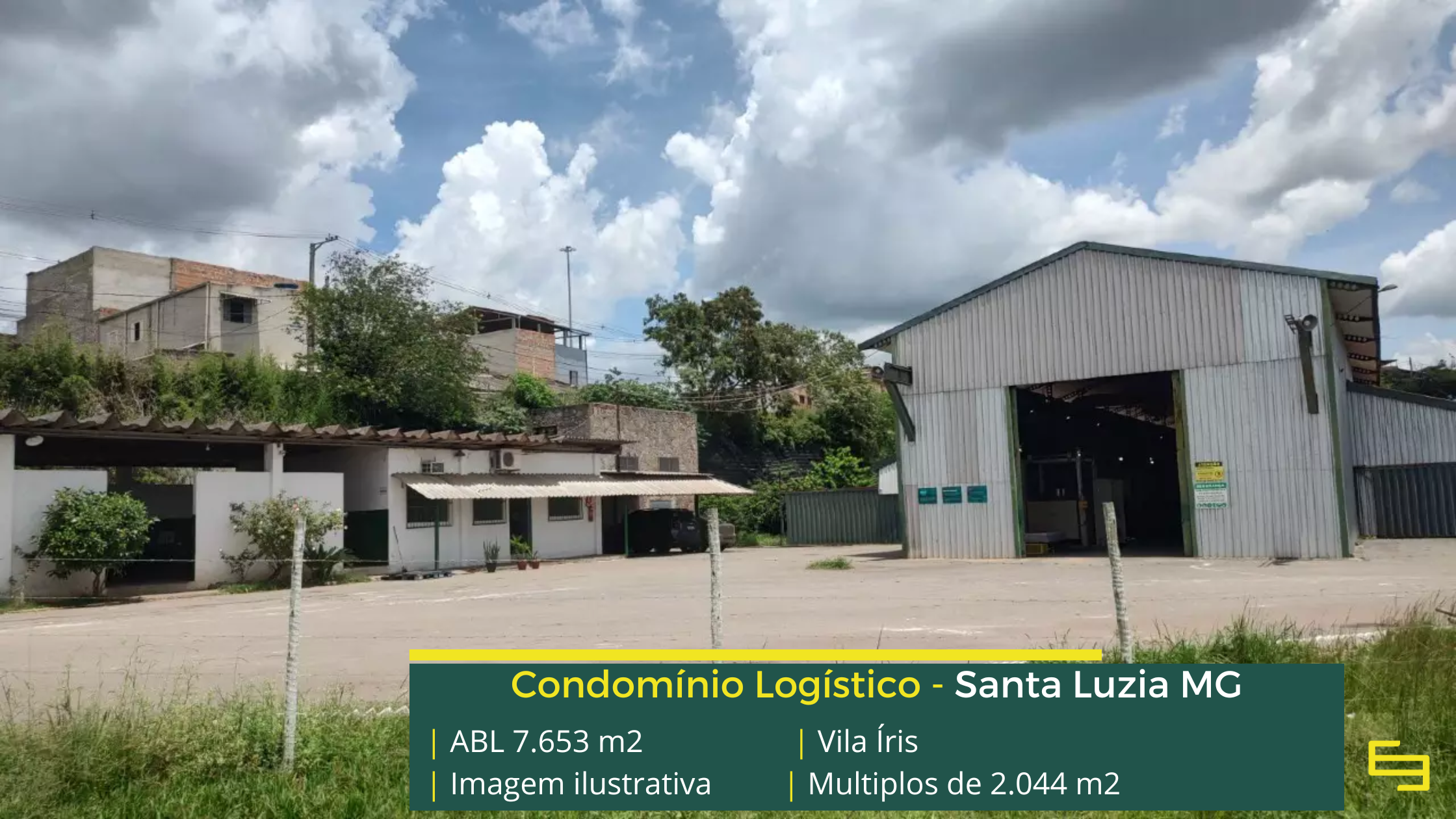 Galpão à venda em Santa Luzia MG com fácil acesso e localização estratégica para armazenagem e distribuição.