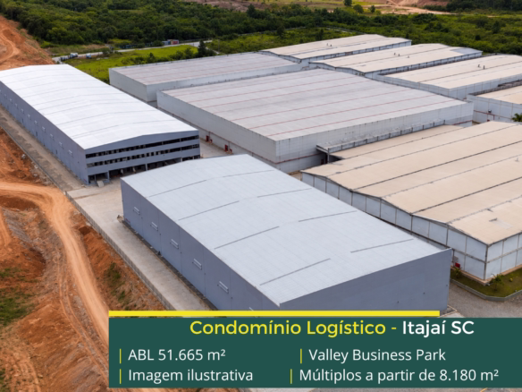 Locação de galpão em Itajaí SC com excelente localização logística, infraestrutura moderna e módulos flexíveis. Consulte a Sempre Negócios.