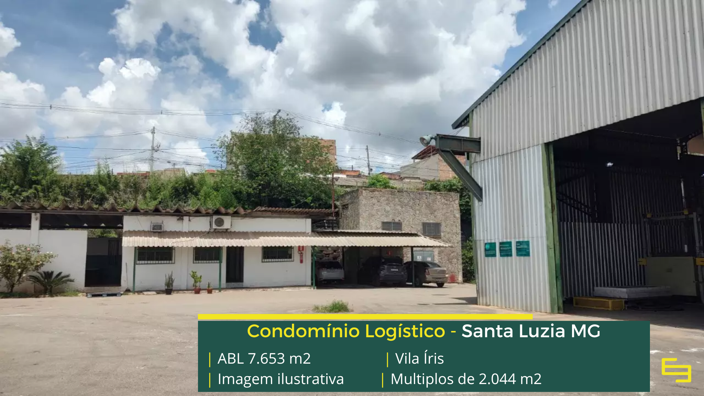 Galpão à venda em Santa Luzia MG com fácil acesso e localização estratégica para armazenagem e distribuição.