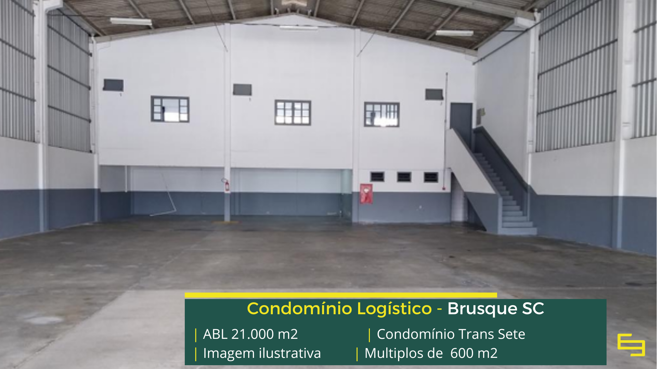 Galpão para alugar em Brusque SC próximo aos principais acessos logísticos da região. Consulte disponibilidade com a Sempre Negócios.
