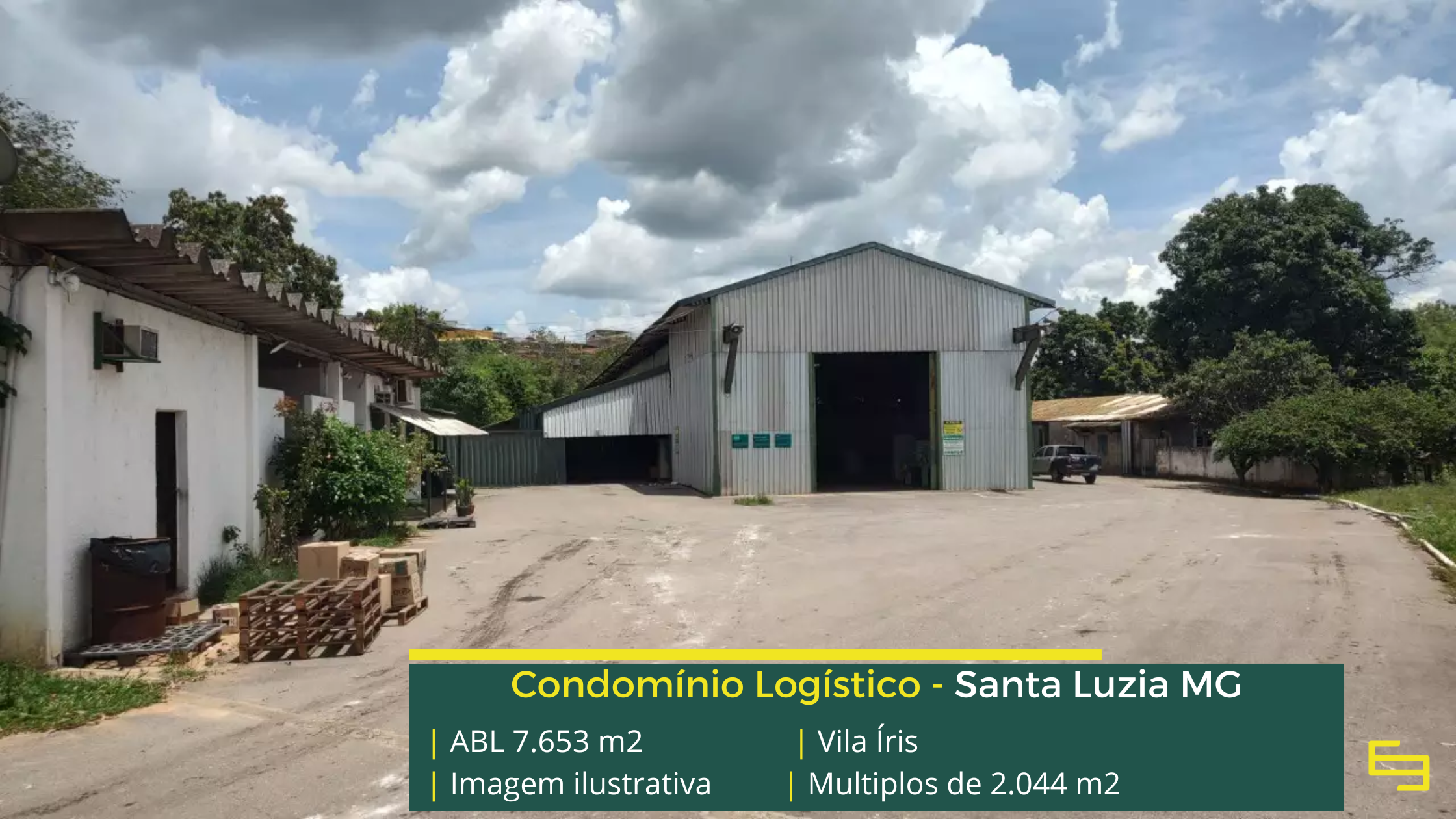 Galpão à venda em Santa Luzia MG com fácil acesso e localização estratégica para armazenagem e distribuição.