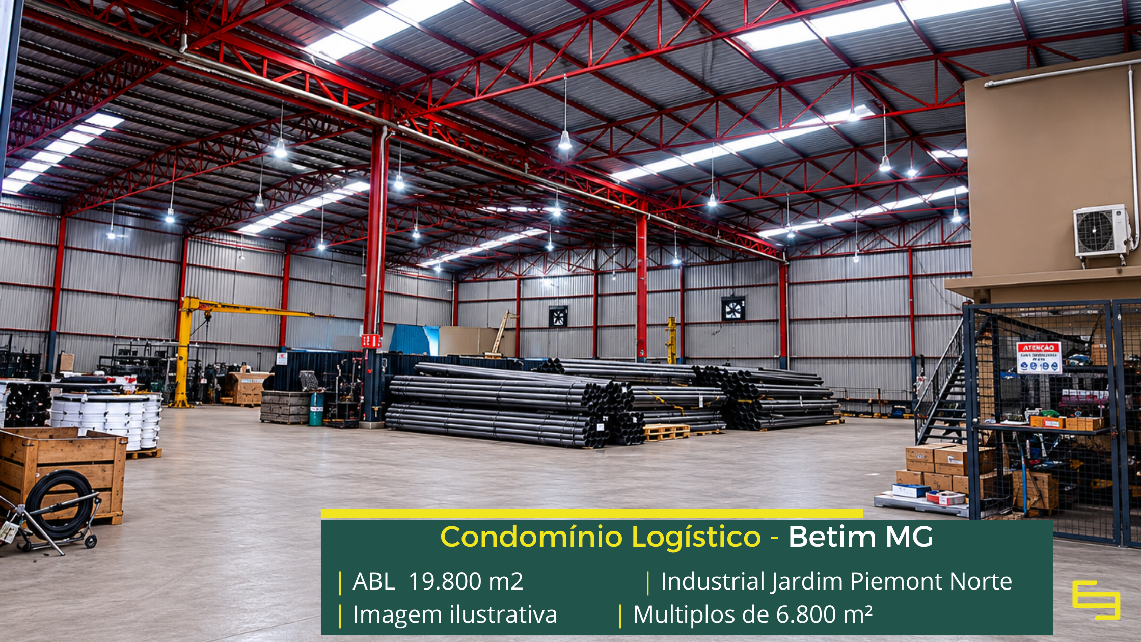 Galpão à venda em Betim MG com localização estratégica, infraestrutura moderna e excelente acesso rodoviário.