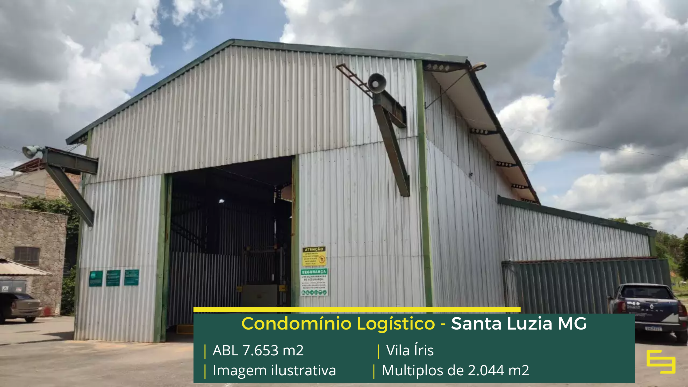 Galpão à venda em Santa Luzia MG com fácil acesso e localização estratégica para armazenagem e distribuição.
