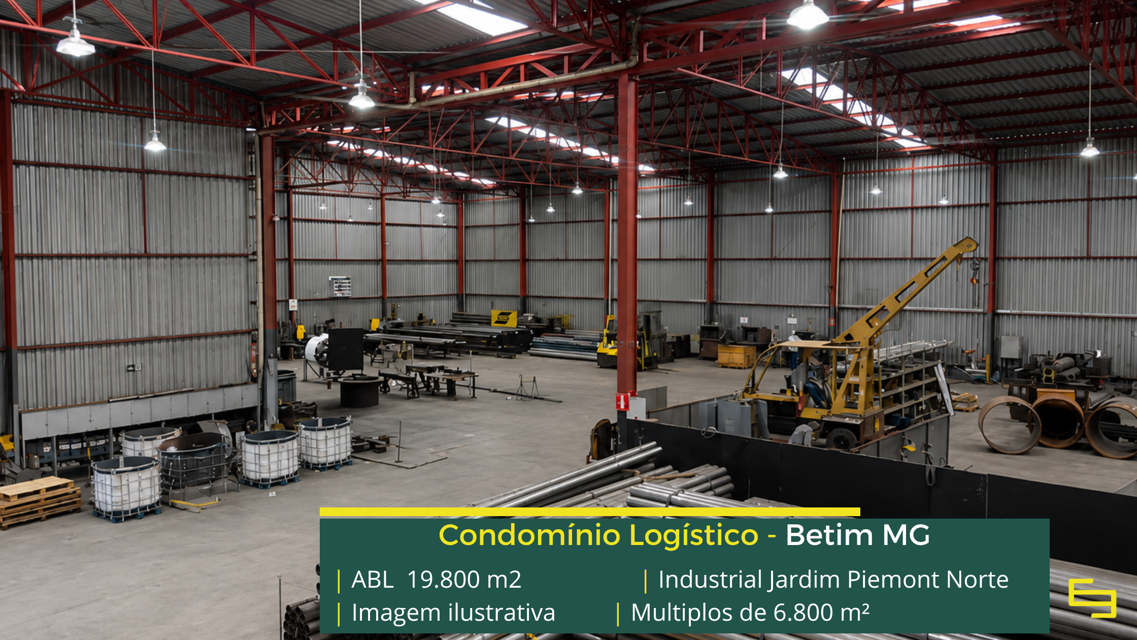 Galpão à venda em Betim MG com localização estratégica, infraestrutura moderna e excelente acesso rodoviário.