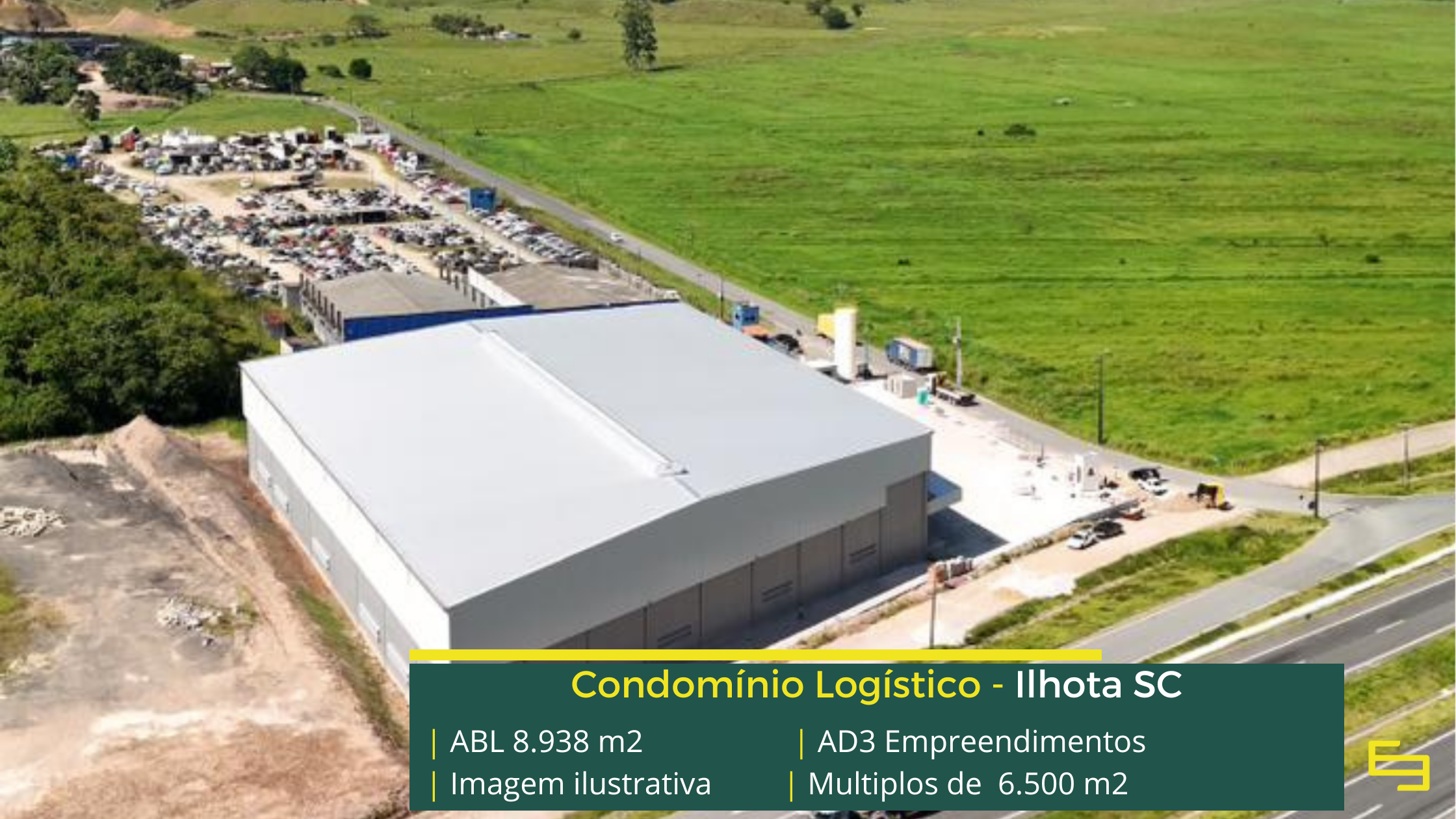 Galpão para locação em Ilhota SC com infraestrutura logística moderna e soluções eficientes para sua operação.