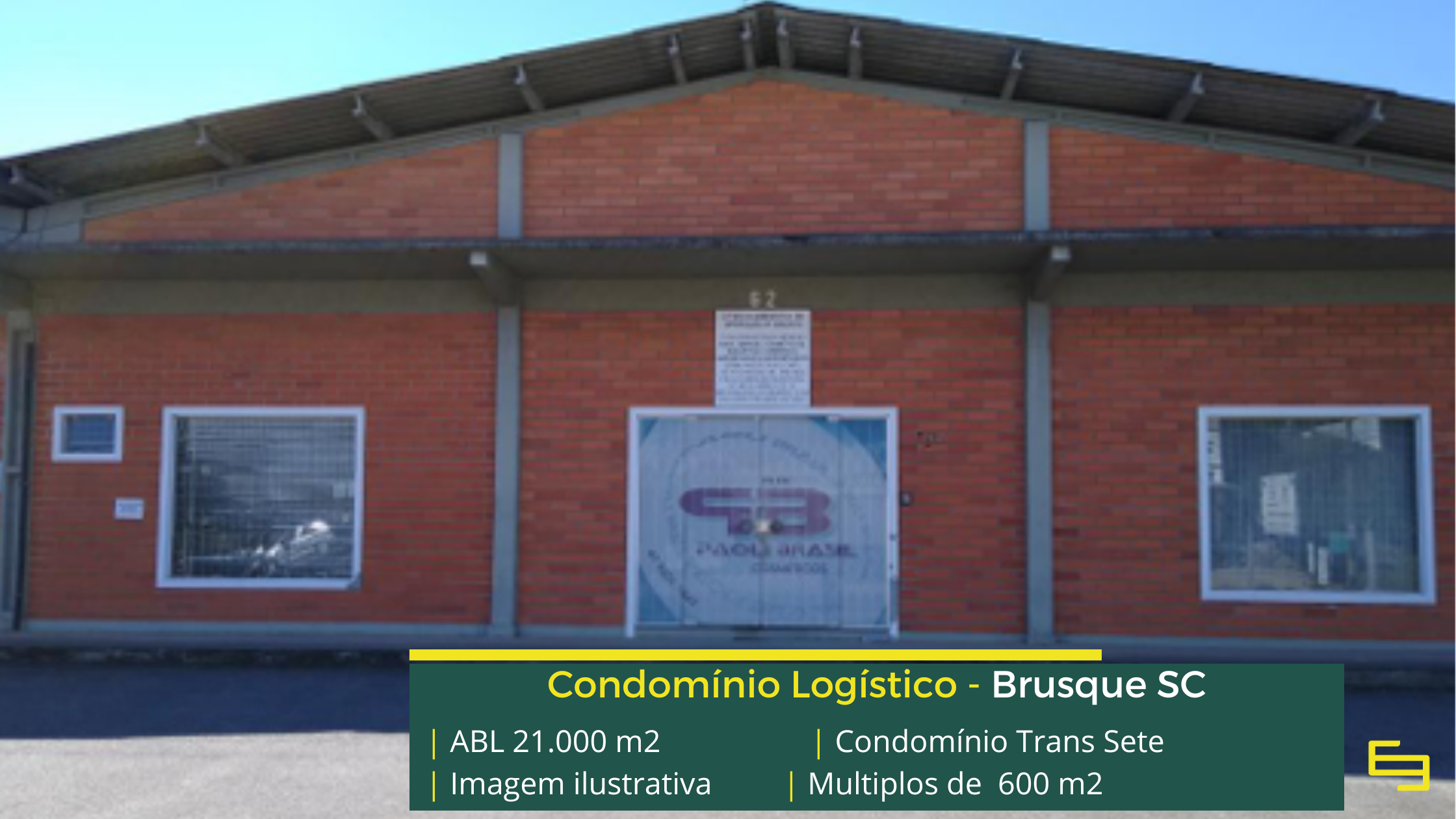 Galpão para alugar em Brusque SC próximo aos principais acessos logísticos da região. Consulte disponibilidade com a Sempre Negócios.