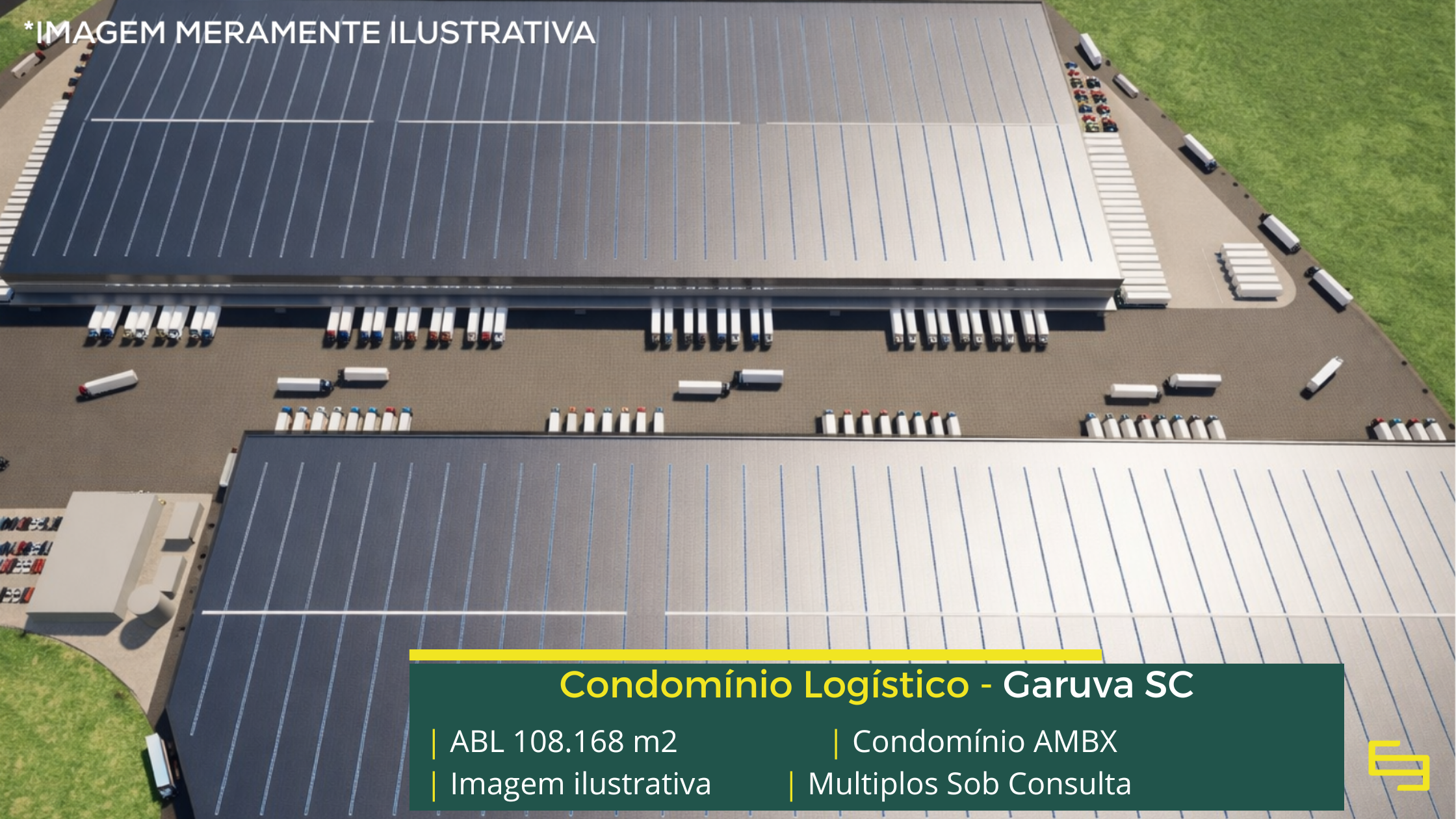 Galpões para locação em Garuva SC com acesso estratégico, ampla infraestrutura logística e projetos personalizados BTS.