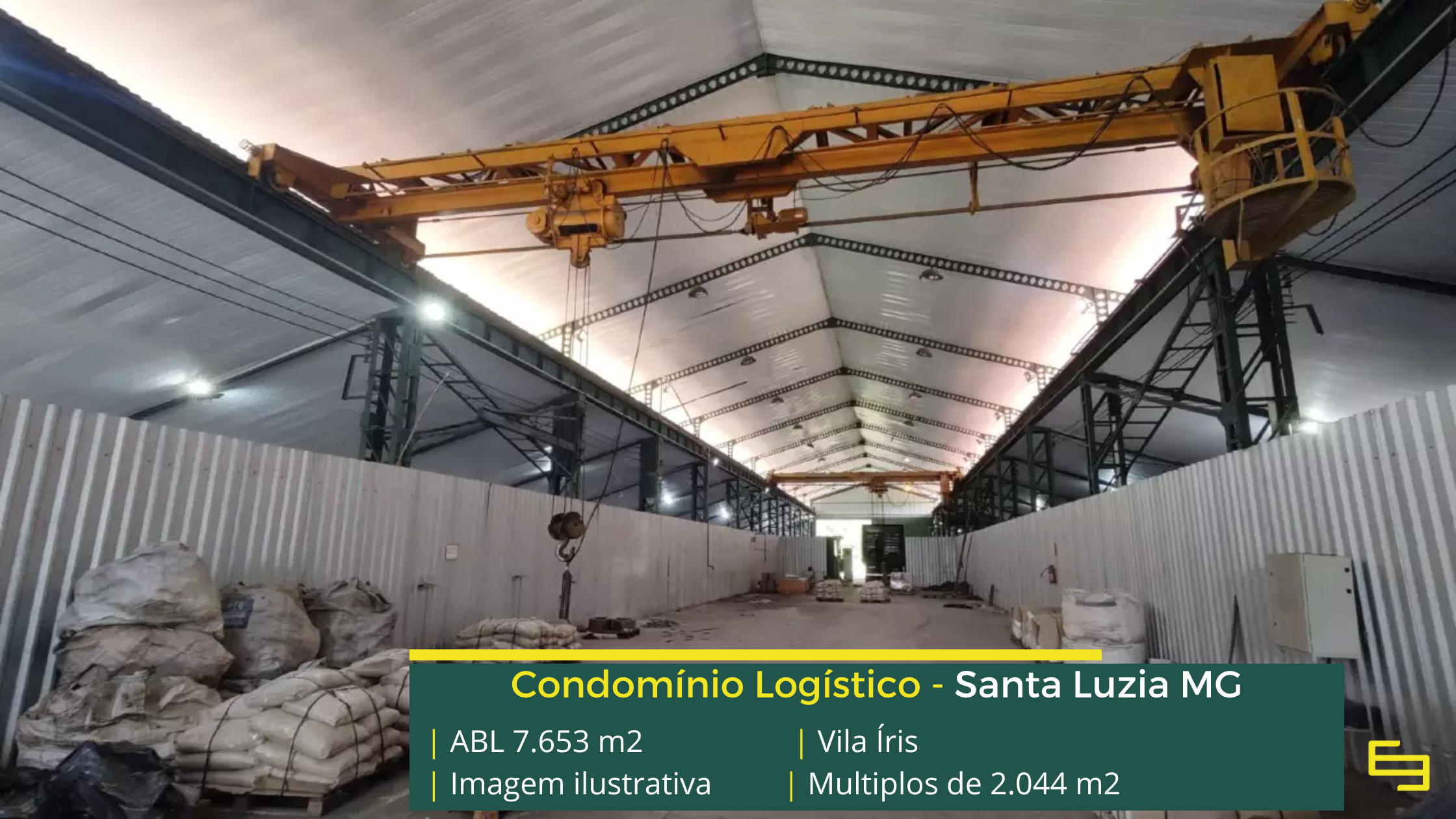 Galpão à venda em Santa Luzia MG com fácil acesso e localização estratégica para armazenagem e distribuição.
