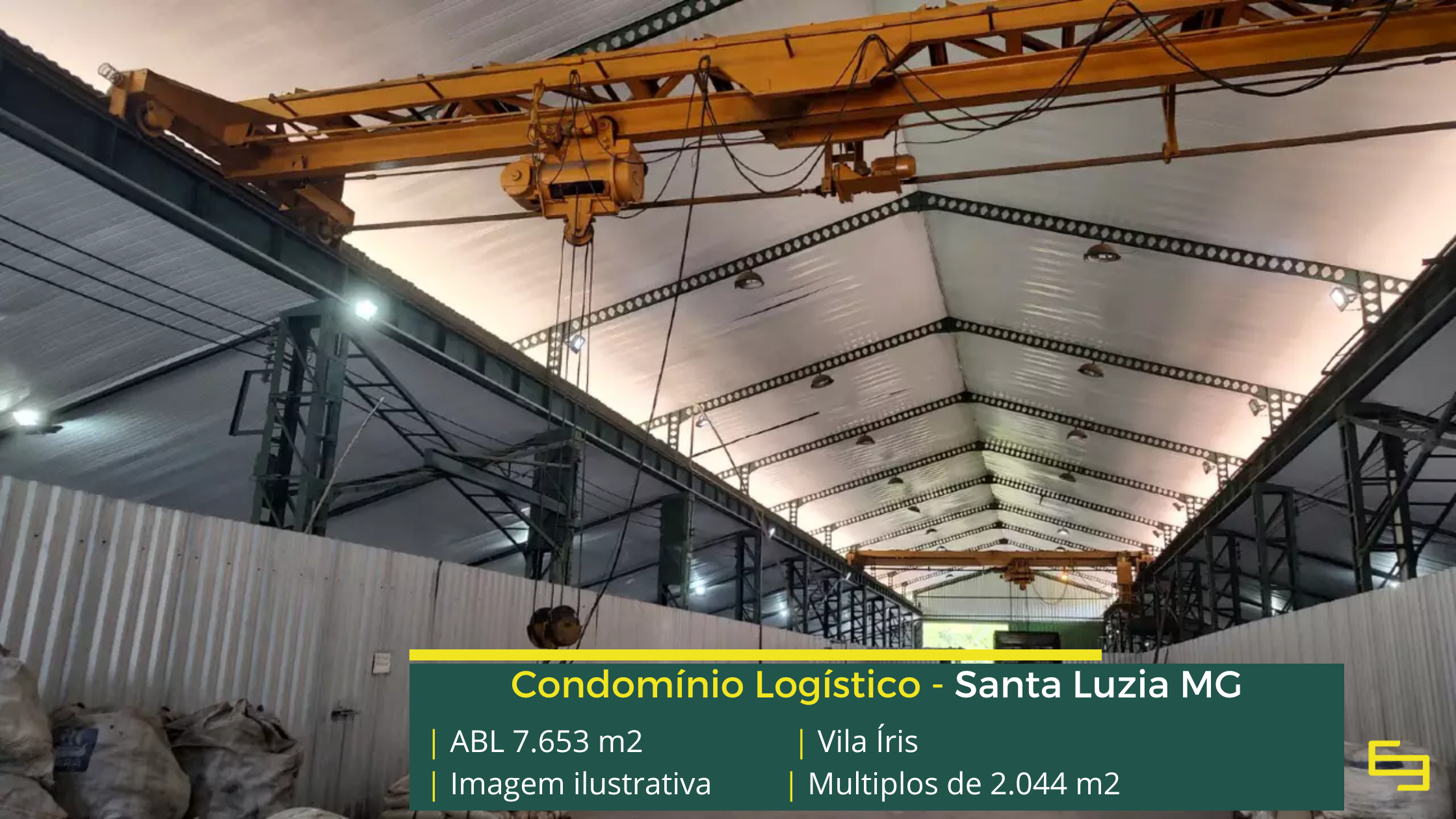 Galpão à venda em Santa Luzia MG com fácil acesso e localização estratégica para armazenagem e distribuição.