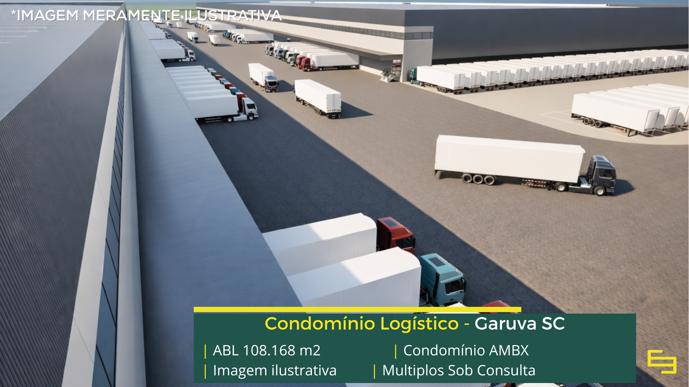 Galpões para locação em Garuva SC com acesso estratégico, ampla infraestrutura logística e projetos personalizados BTS.
