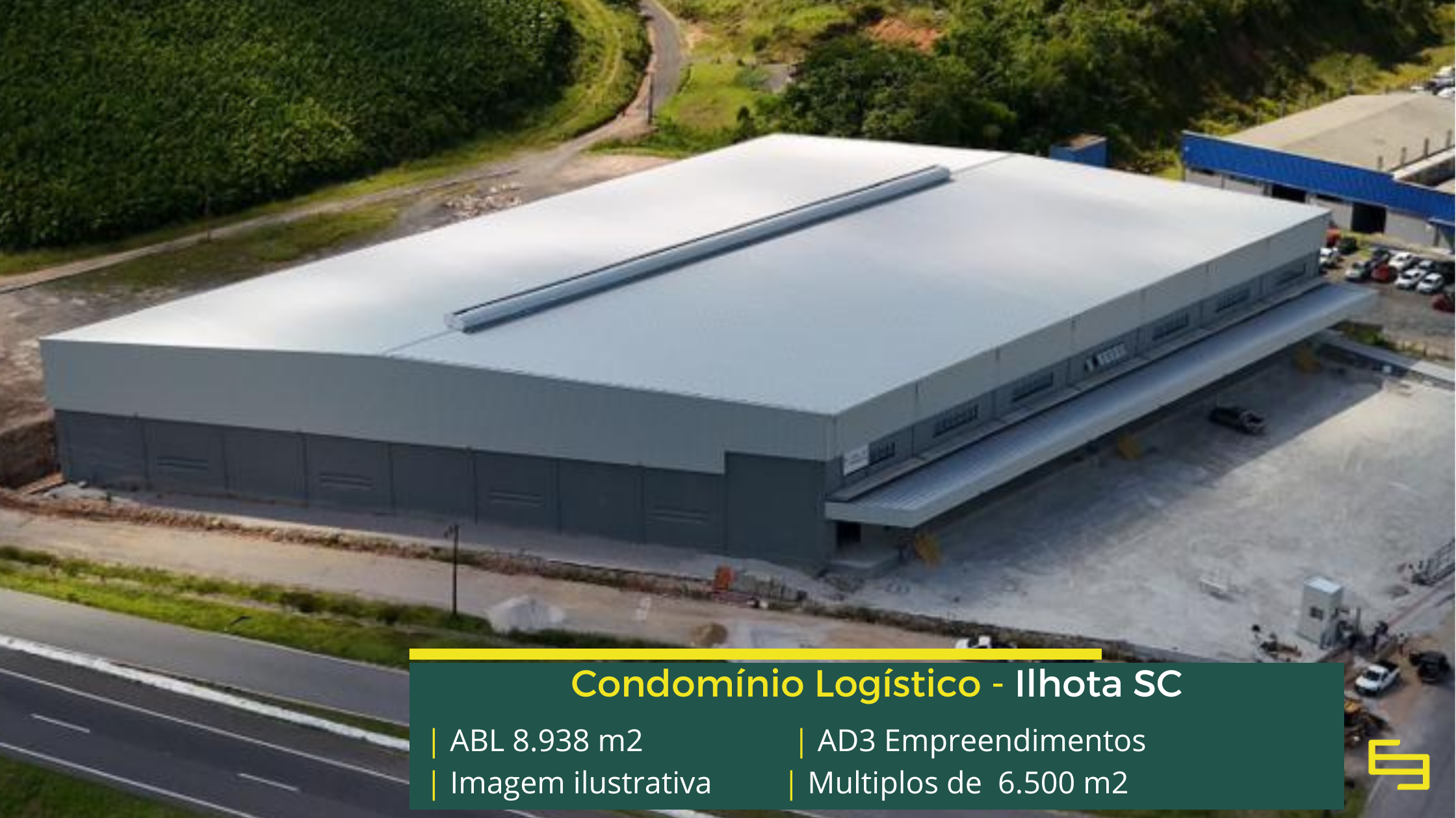 Galpão para locação em Ilhota SC com infraestrutura logística moderna e soluções eficientes para sua operação.