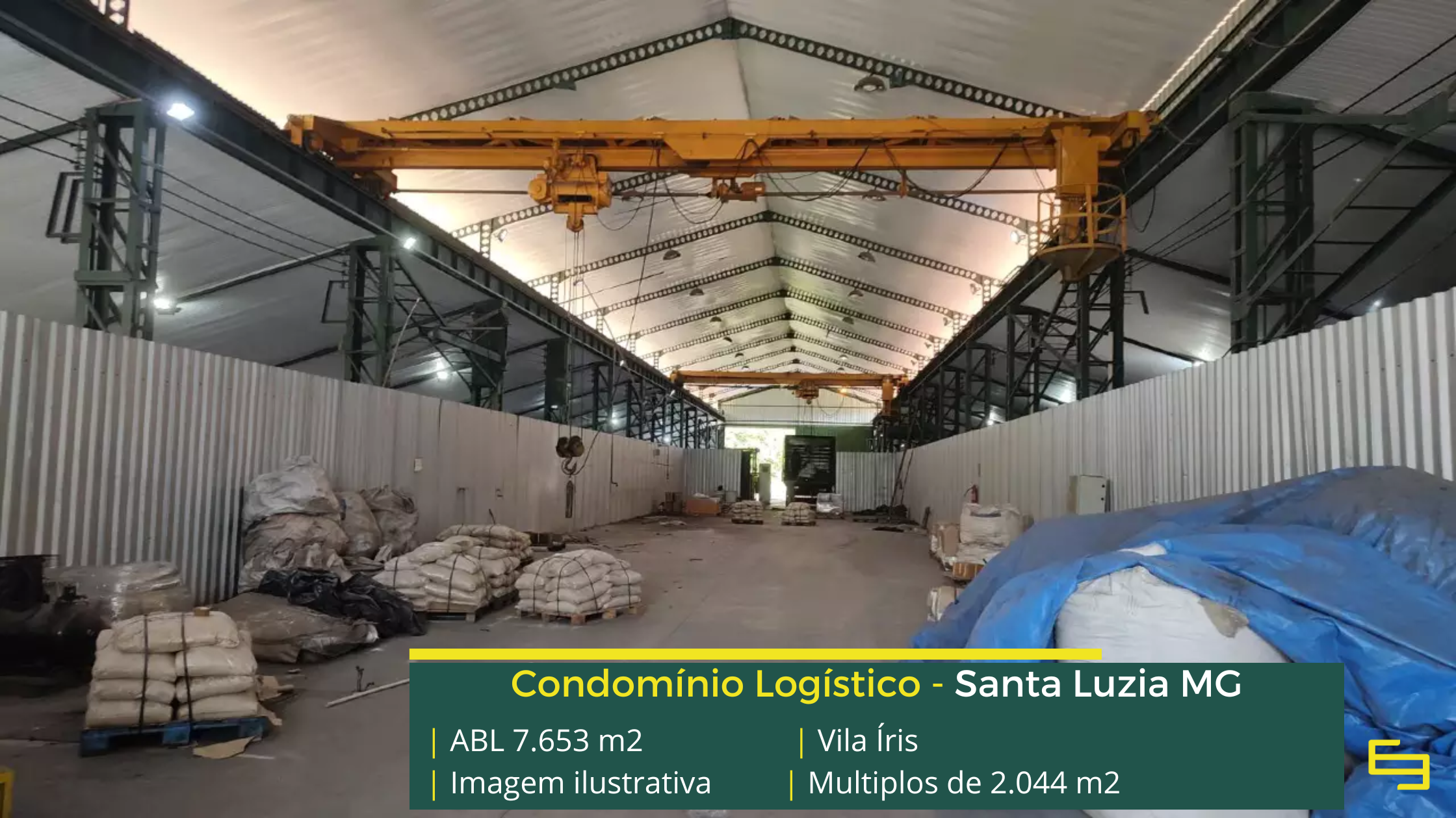 Galpão à venda em Santa Luzia MG com fácil acesso e localização estratégica para armazenagem e distribuição.