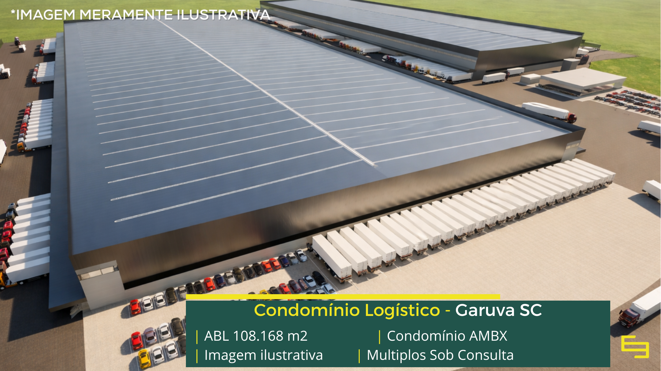 Galpões para locação em Garuva SC com acesso estratégico, ampla infraestrutura logística e projetos personalizados BTS.