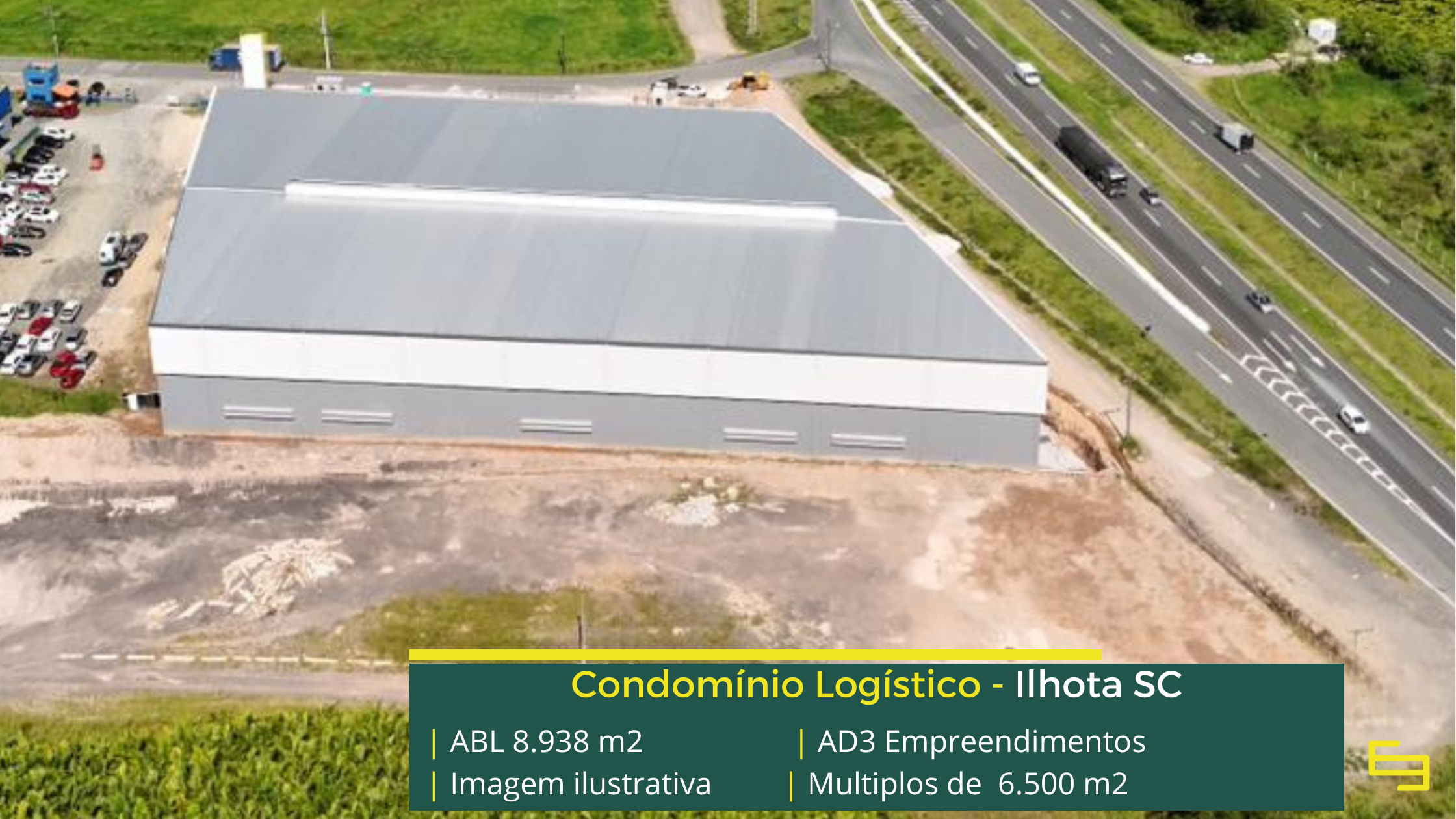 Galpão para locação em Ilhota SC com infraestrutura logística moderna e soluções eficientes para sua operação.