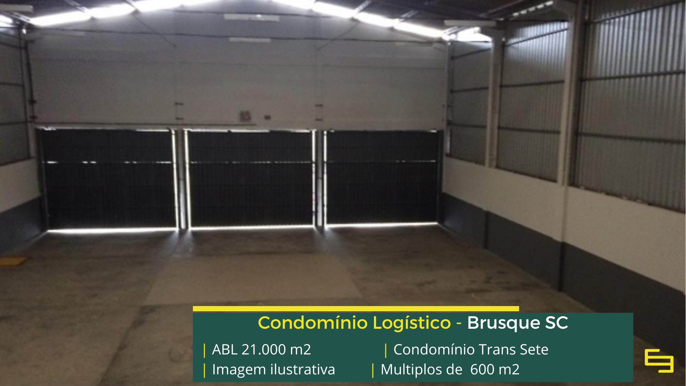 Galpão para alugar em Brusque SC próximo aos principais acessos logísticos da região. Consulte disponibilidade com a Sempre Negócios.