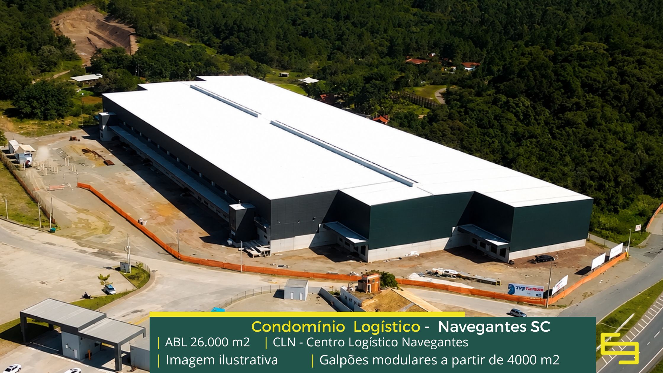 Galpão locação em Navegantes SC - Centro Logístico Navegantes. Galpões/Armazéns/Condomínios logísticos e industriais para alugar com docas